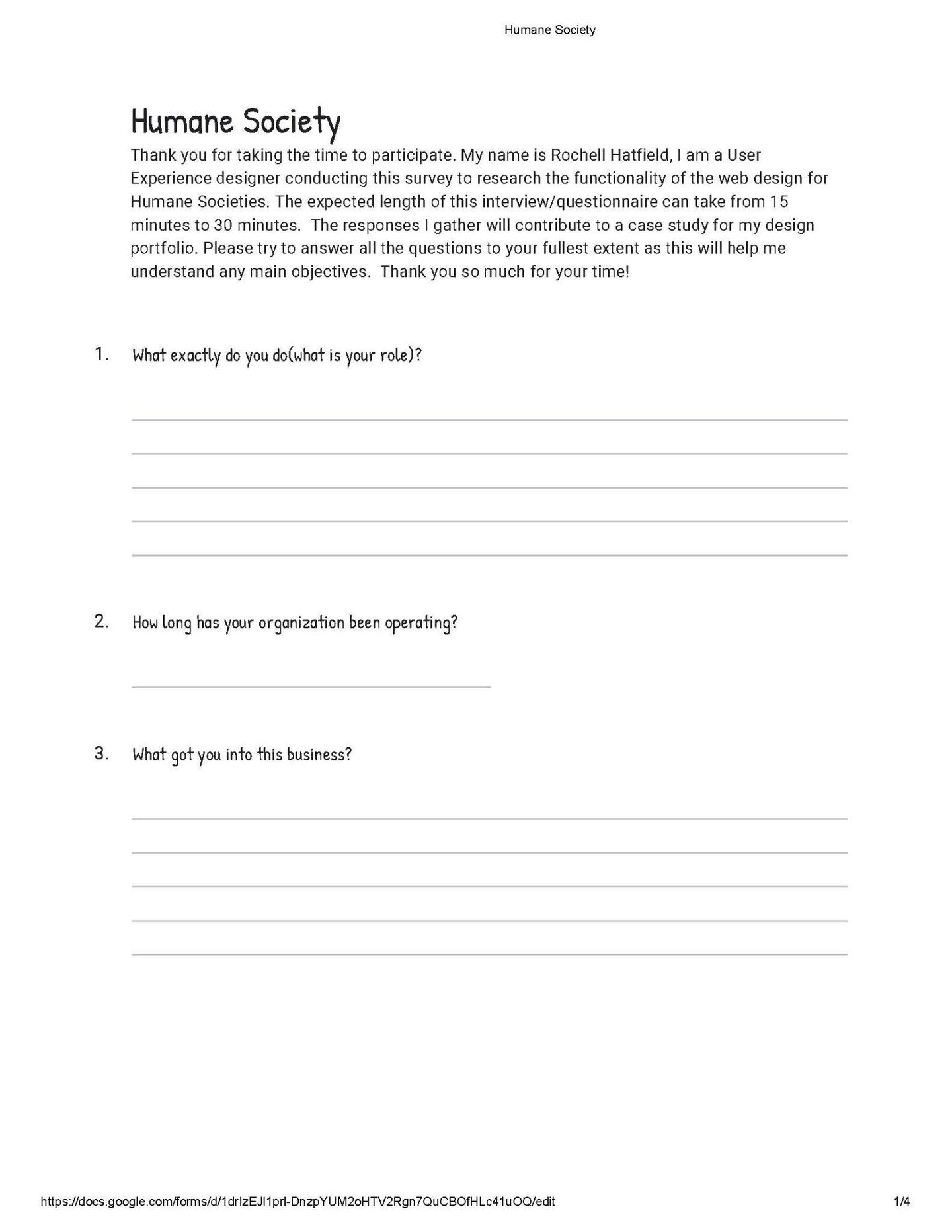 Adoption process user interview