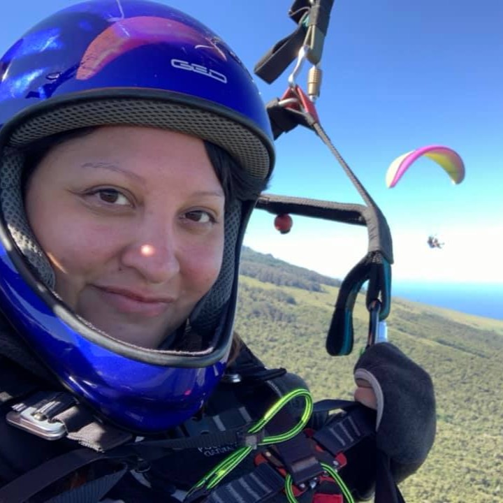 Rochell at her creative workspace